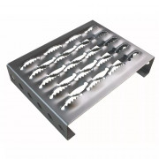 Plaques de sols industriel Meiser TOLPLUS STEPBLOC, acier galvanisé, épaisseur 2 mm