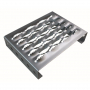 Plaques de sols industriel Meiser TOLPLUS STEPBLOC, acier galvanisé, épaisseur 2 mm