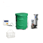 Station de relevage avec barre de guidage SANIREL 250 MONO - 7,7m