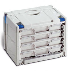 Rack Systainer®  IV avec 4 racks (2 x 15 et 2 x 17 boites individuelles) Tanos