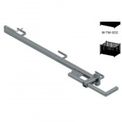 Ensemble potelet + pince dalle pour garde-corps 1200 mm