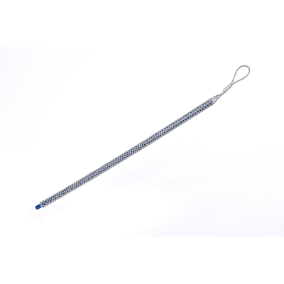 Chaussette de tirage, tire-câble une boucle, acier galvanisé tressé à la main, accroche 900 mm