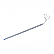 Tire-câble 2 boucles, acier galvanisé tressé à la main pour tirage de câbles, accroche 900 mm