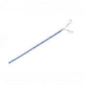 Tire-câble fendu lacet 2 boucles, acier galvanisé tressé à la main, accroche 900 mm