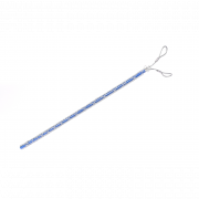 Tire-câble fendu lacet 2 boucles, acier galvanisé tressé à la main, accroche 900 mm