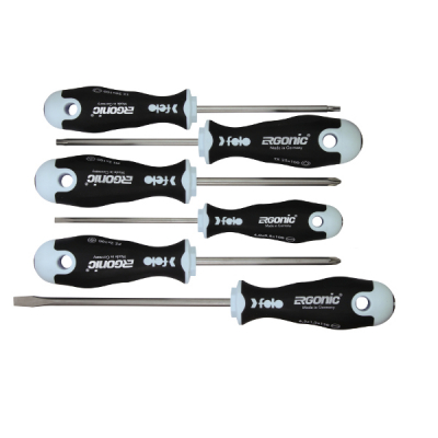 Jeu de tournevis ERGONIC INOX 6-pièces