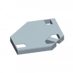 Adaptation plancher standard acier pour console – 340 mm – Dimos