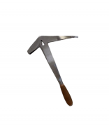 Marteau de couvreur rhénan panne courte manche cuir – 30 mm – Dimos