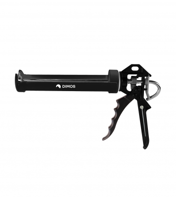 Pistolet à mastic berceau noir – 65 mm – Dimos
