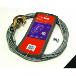 Câble pour treuil manuel 10 m avec crochet
