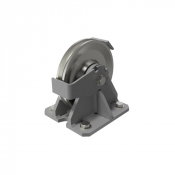 Poulie de renvoi fixe avec chape en équerre Ø câble 5 à 16 mm