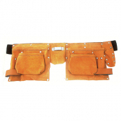 Ceinture cuir porte outil avec 10 poches + porte mesure