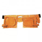 Ceinture cuir porte outil avec 10 poches + porte mesure