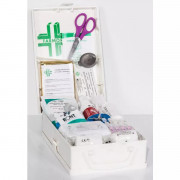Coffret de secours pour le bâtiment 8/10 personnes en coffret blanc
