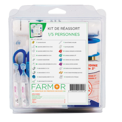 Kit de pharmacie complet pour 1 à 5 personnes
