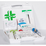 Trousse de secours BTP - chantier pour  4/6 personnes en coffret blanc