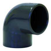 Coude PVC 90° à coller femelle / femelle pour tube PVC  - # 25 à 125 mm