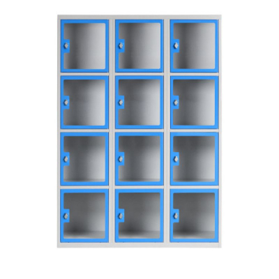 Vestiaire multicases en plexi transparent (petites cases)