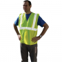 Gilet baudrier jaune ou orange - classe 2 – Haute visibilité