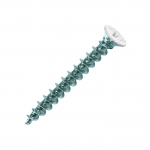 Vis PVC plastique acier zinguée tête laquée blanc Ø 4,2mm