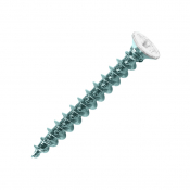 Vis PVC plastique acier zinguée tête laquée blanc Ø 4,2mm