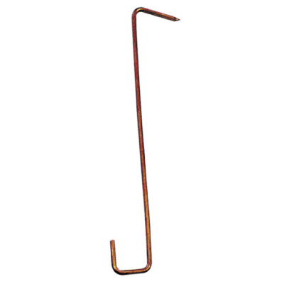 Crochet tuile cuivre – Fixation tuile – 3 mm – Dimos