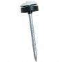 Pointe parapluie annelée galvanisé blanche 65×3.7mm – Dimos