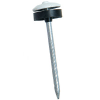 Pointe parapluie annelée galvanisé blanche 65×3.7mm – Dimos Pointe parapluie annelée galvanisé blanche 65×3.7mm – Dimos